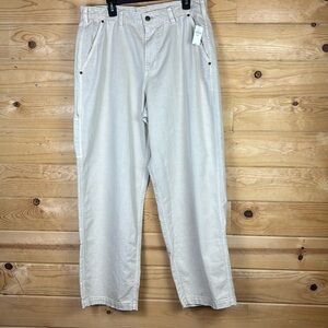 GAP Big Fit Utility Pants Bedrock Beige Mens Size 34X32 NWT